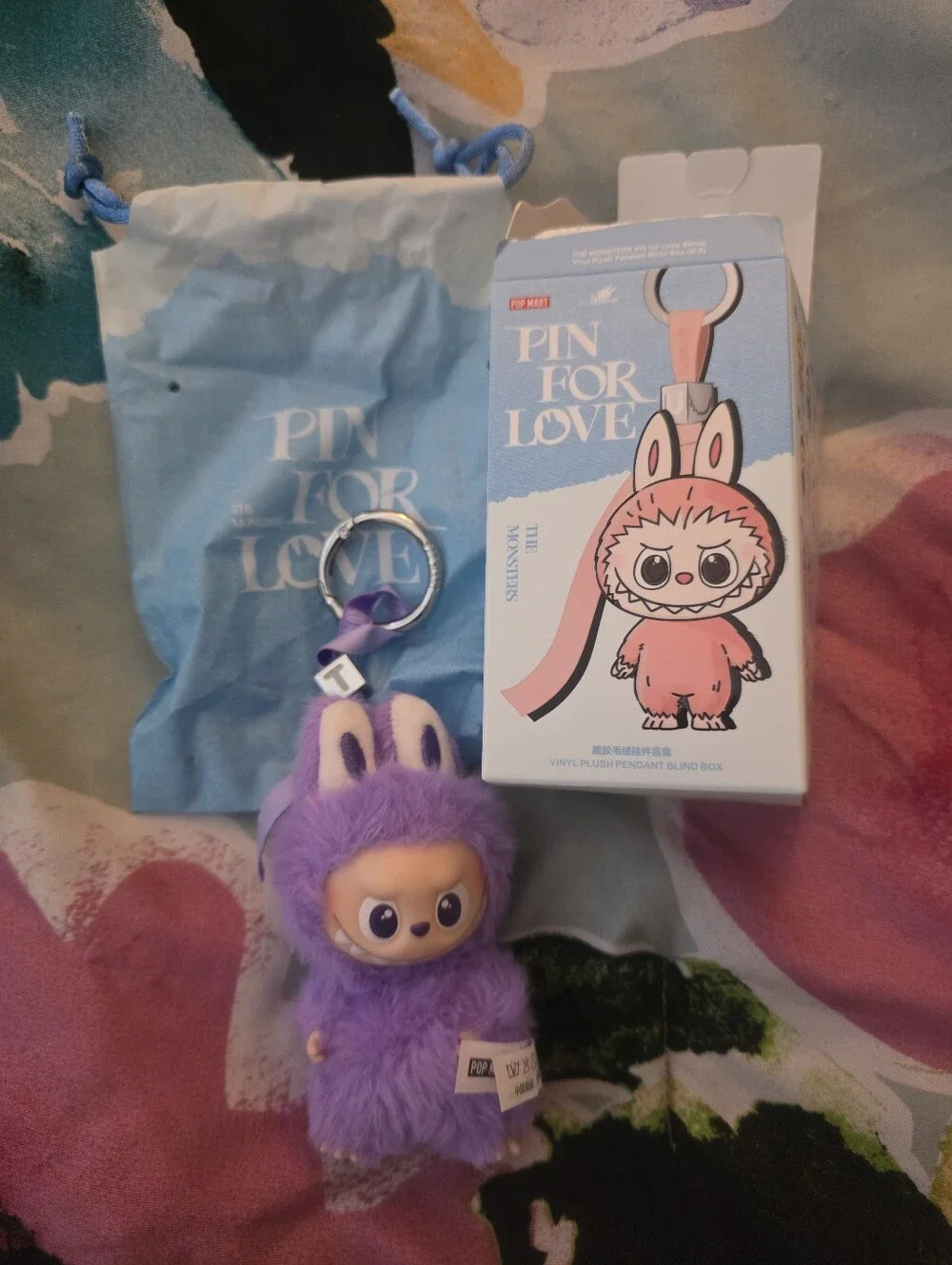Purple Plush Keychain - Brand